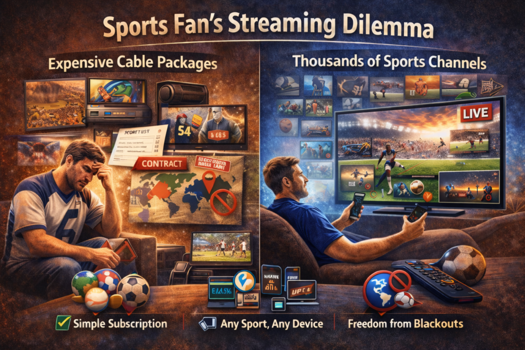 Why Lemo TV is the best choice for sports lovers with live sports streaming on IPTV across smart devices.